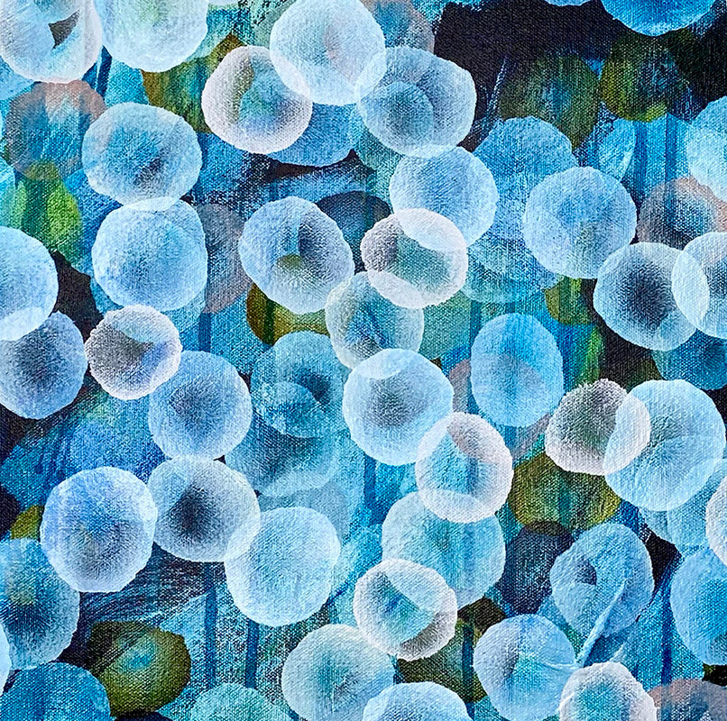 Bio Bloom Flow VI - Abstract Microscopic Sealife Artwork