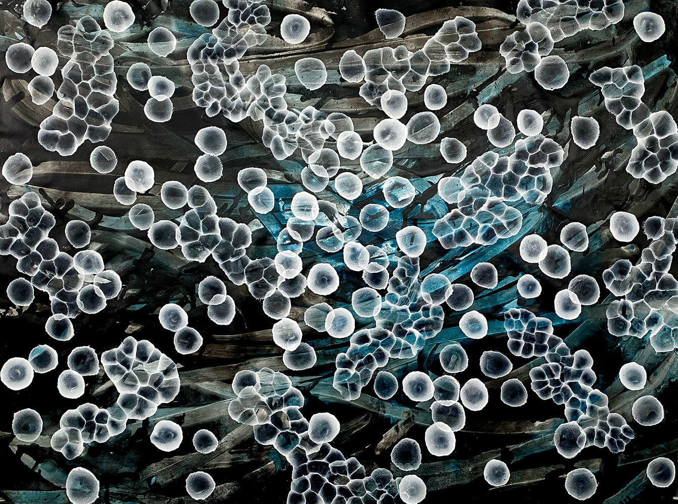 Bioluminous Reef Song - Original Abstract Sea Painting