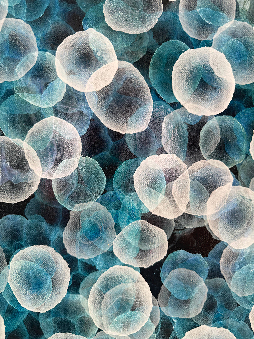 Bioluminous Drift II an Original Abstract Sea Painting
