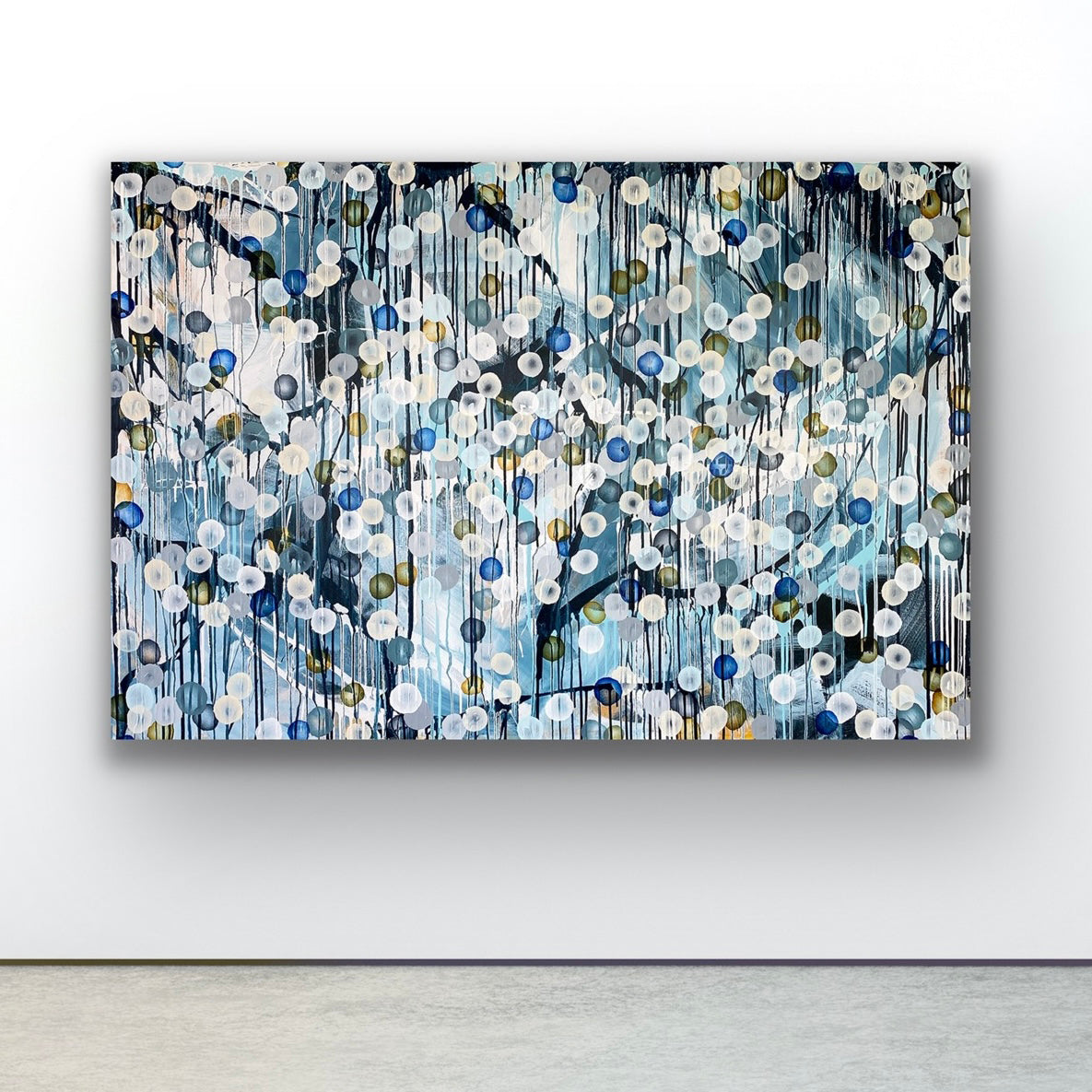 Coastal Storm Surge I – Large Abstract Sealife Painting