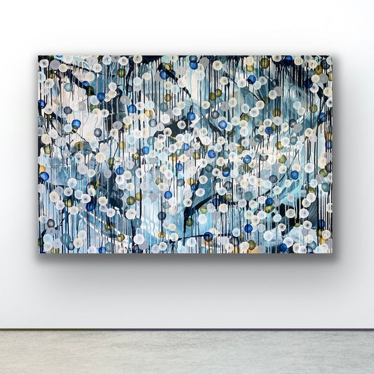 Coastal Storm Surge I – Large Abstract Sealife Painting