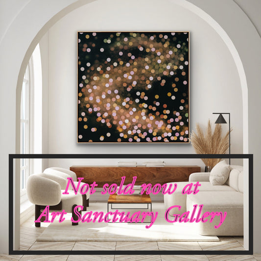 There was something in the Air X - Large Colourful Abstract Painting Framed