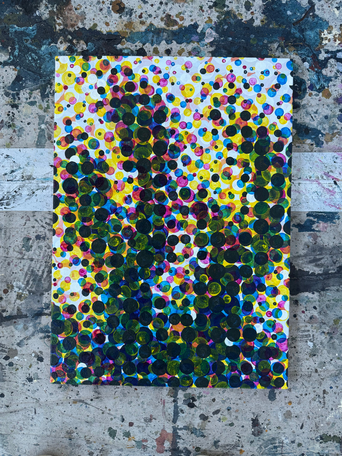 Anthropic Replica - Original Benday Dot Painting