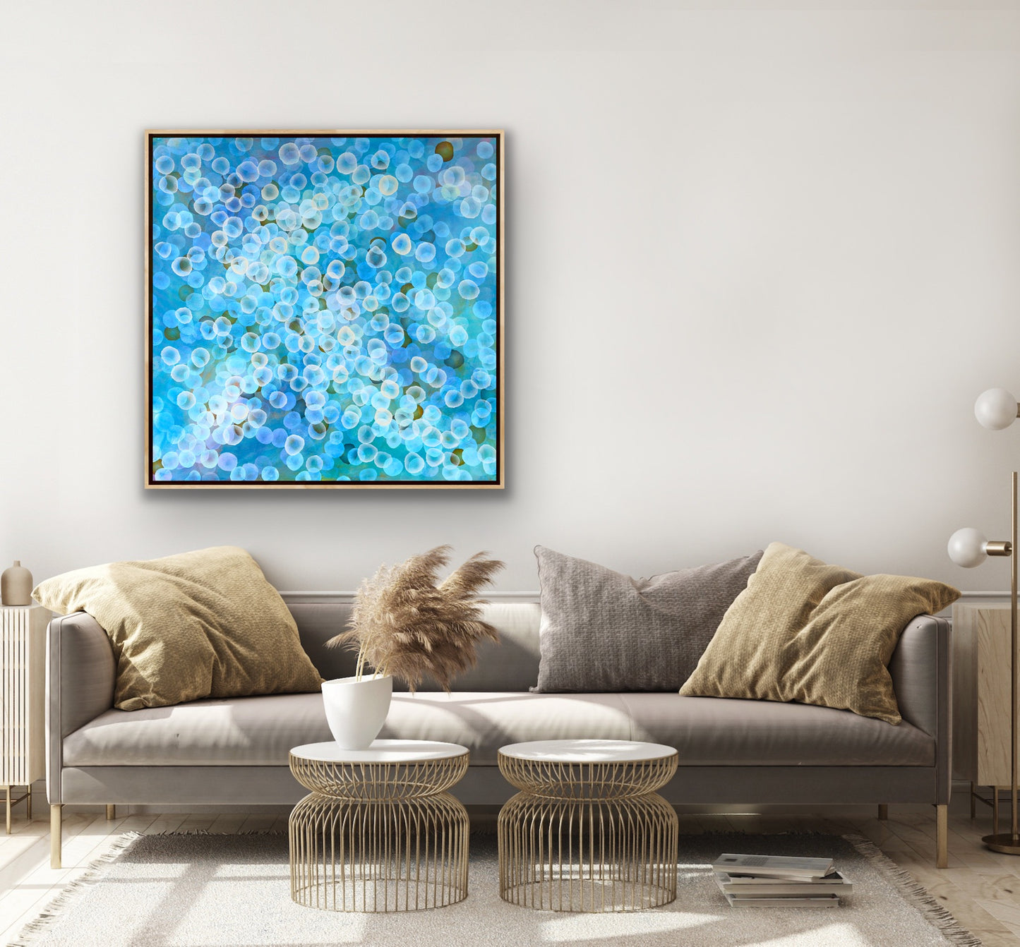 Aqueous Field VII  - Original Abstract Sealife Painting