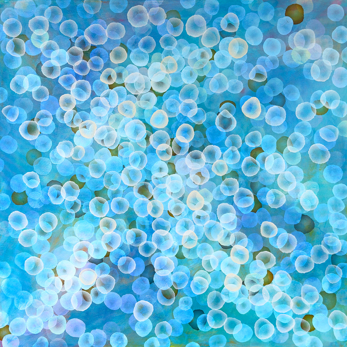 Aqueous Field VII  - Original Abstract Sealife Painting
