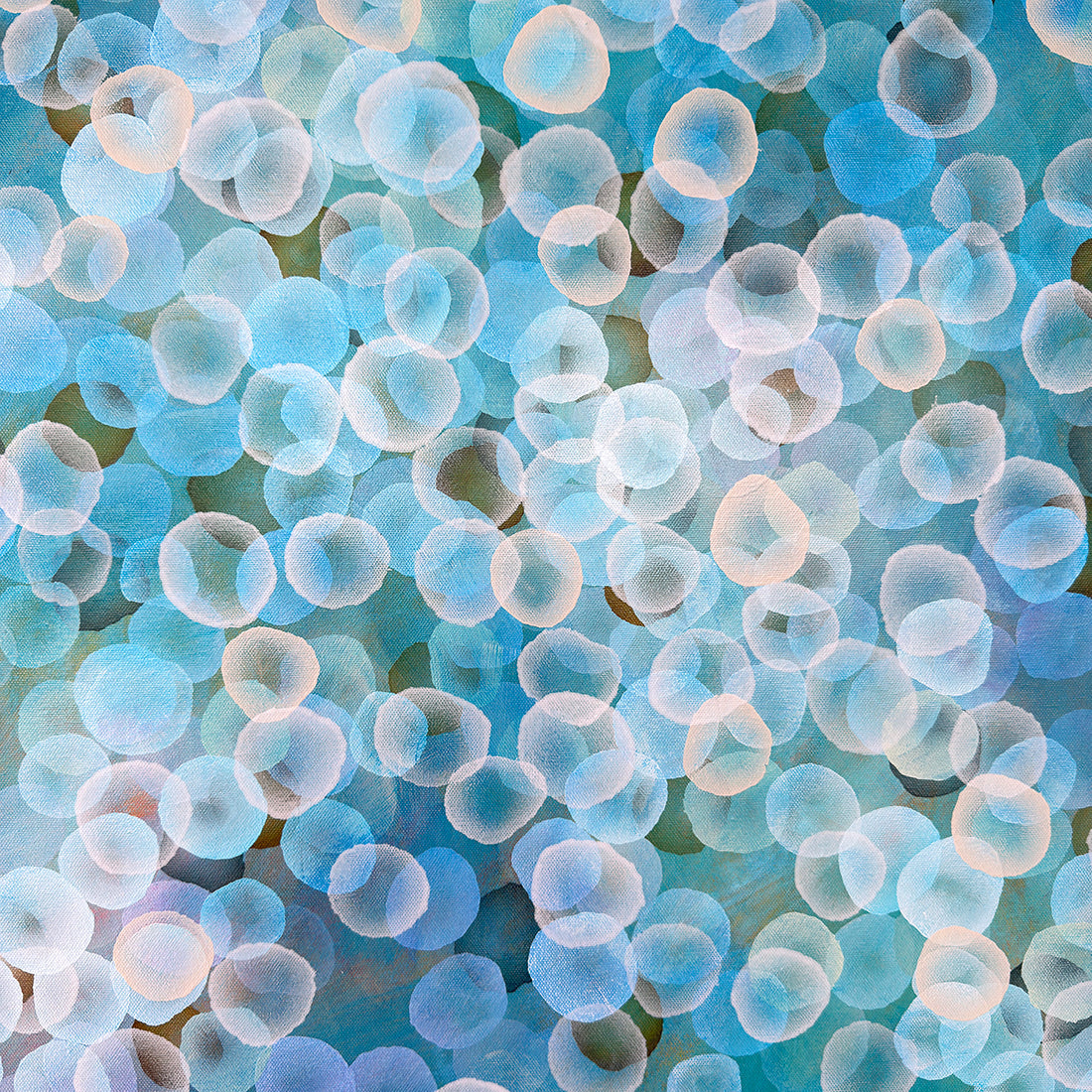 Aqueous Field VII  - Original Abstract Sealife Painting