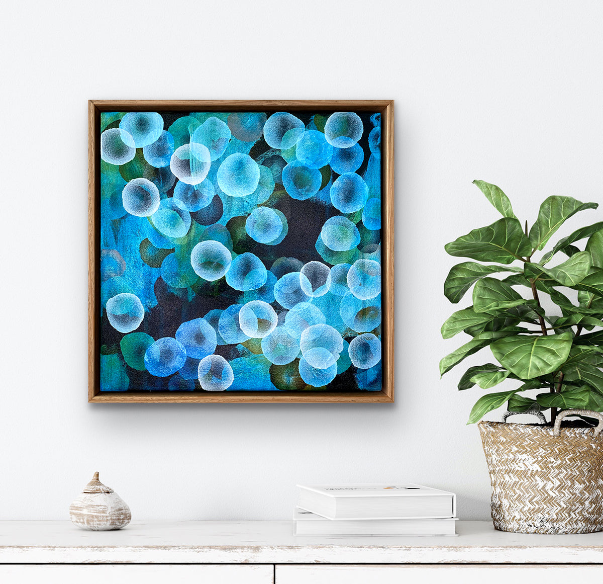 Bio Bloom Flow III - Abstract Microscopic Sealife Painting