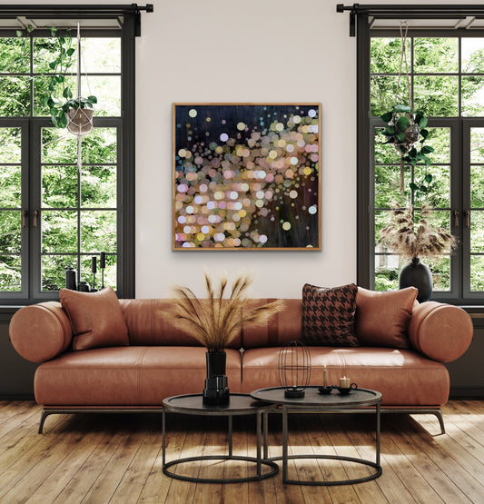 Of Ether and Water VII - Large Colourful Abstract Painting Framed