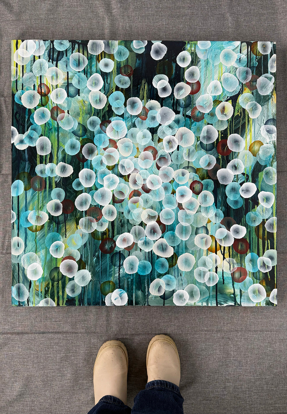 Coastal Deluge I | Original Ocean-Inspired Abstract Painting