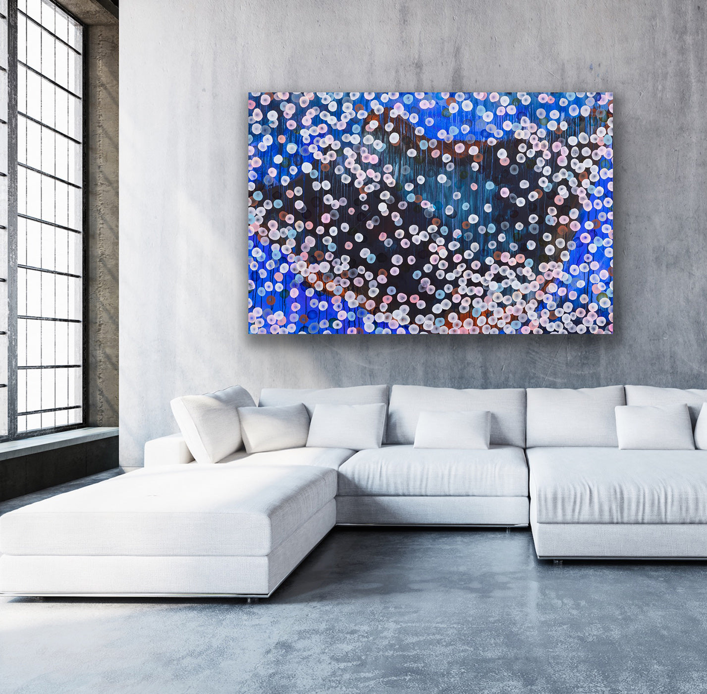 Aqueous Drift – Reef Camouflage - Large Sealife Painting