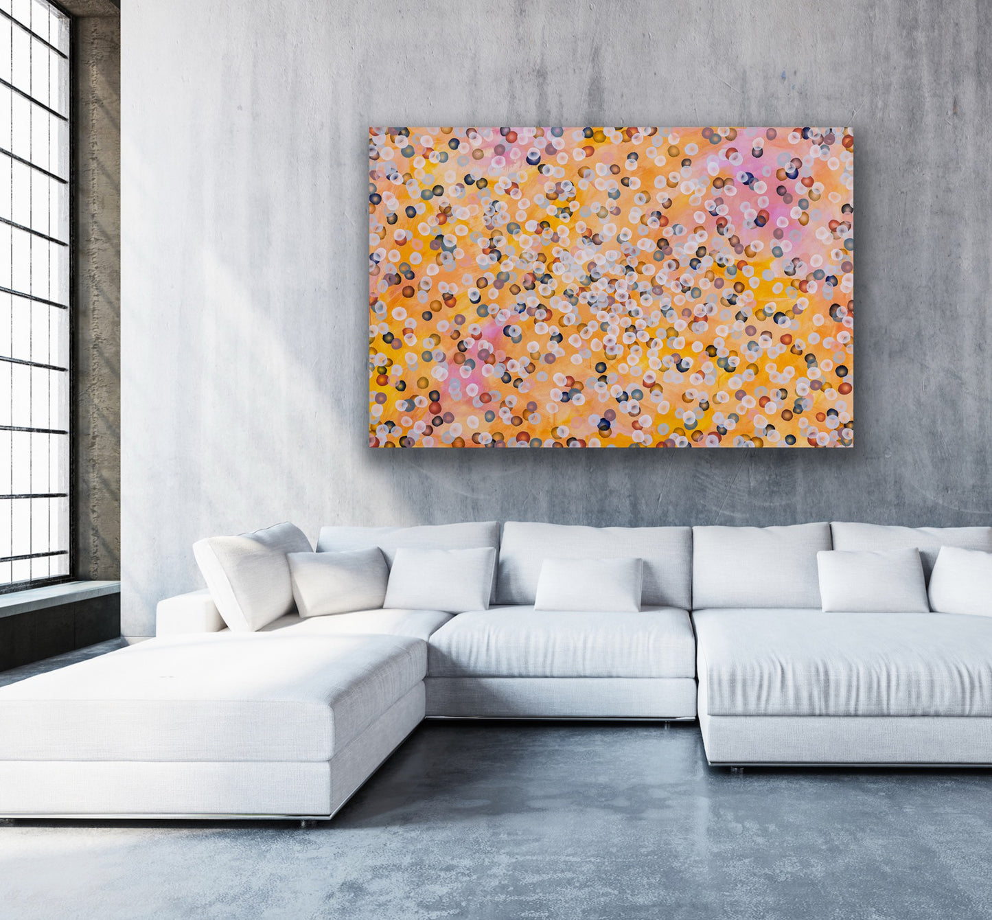 Aqua Vitae - Rock Pool II, Large Colourful Abstract Painting 122 x 184cm