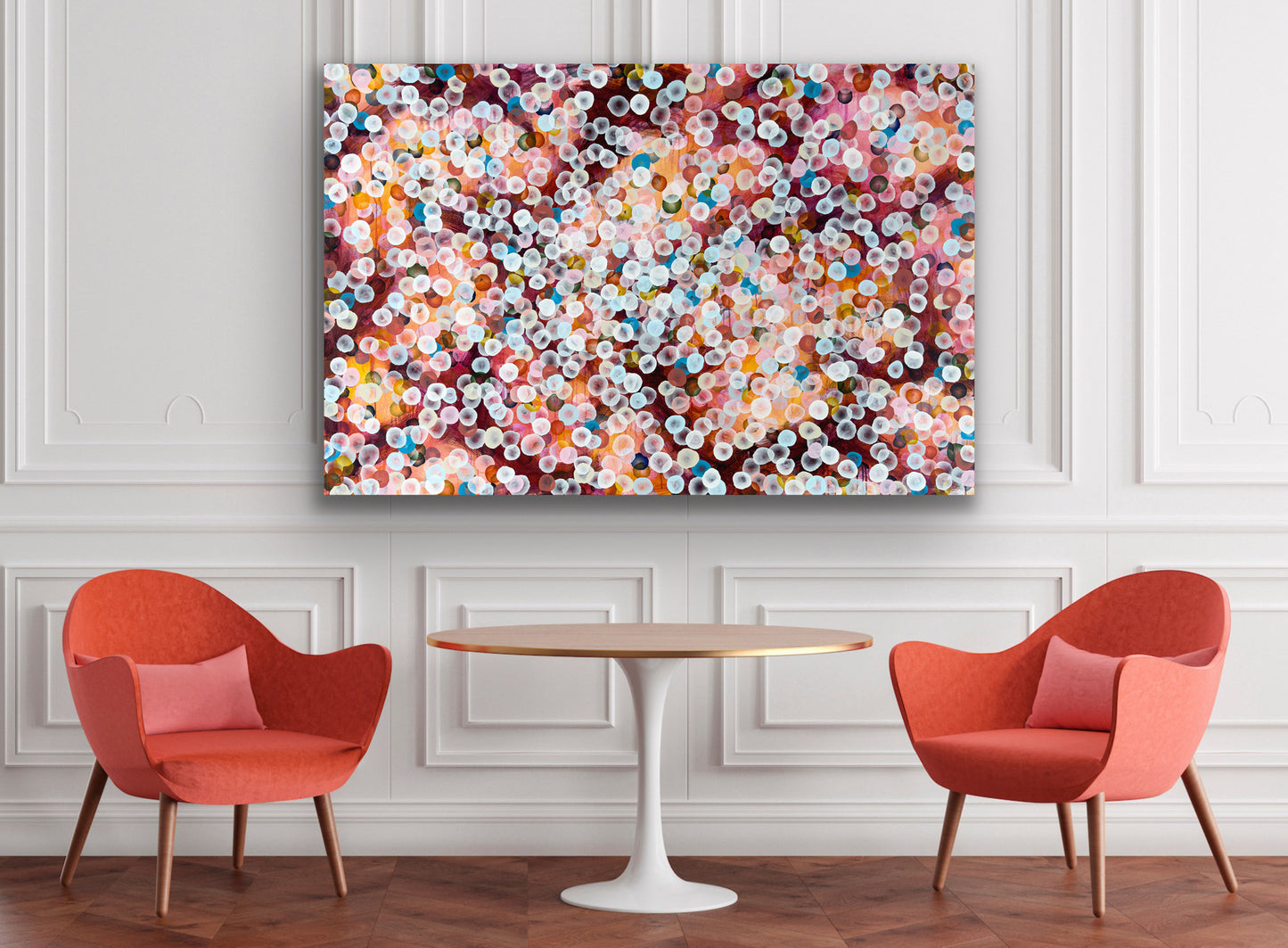 Aqua Vitae - Rock Pool II, Large Colourful Abstract Painting 122 x 184cm