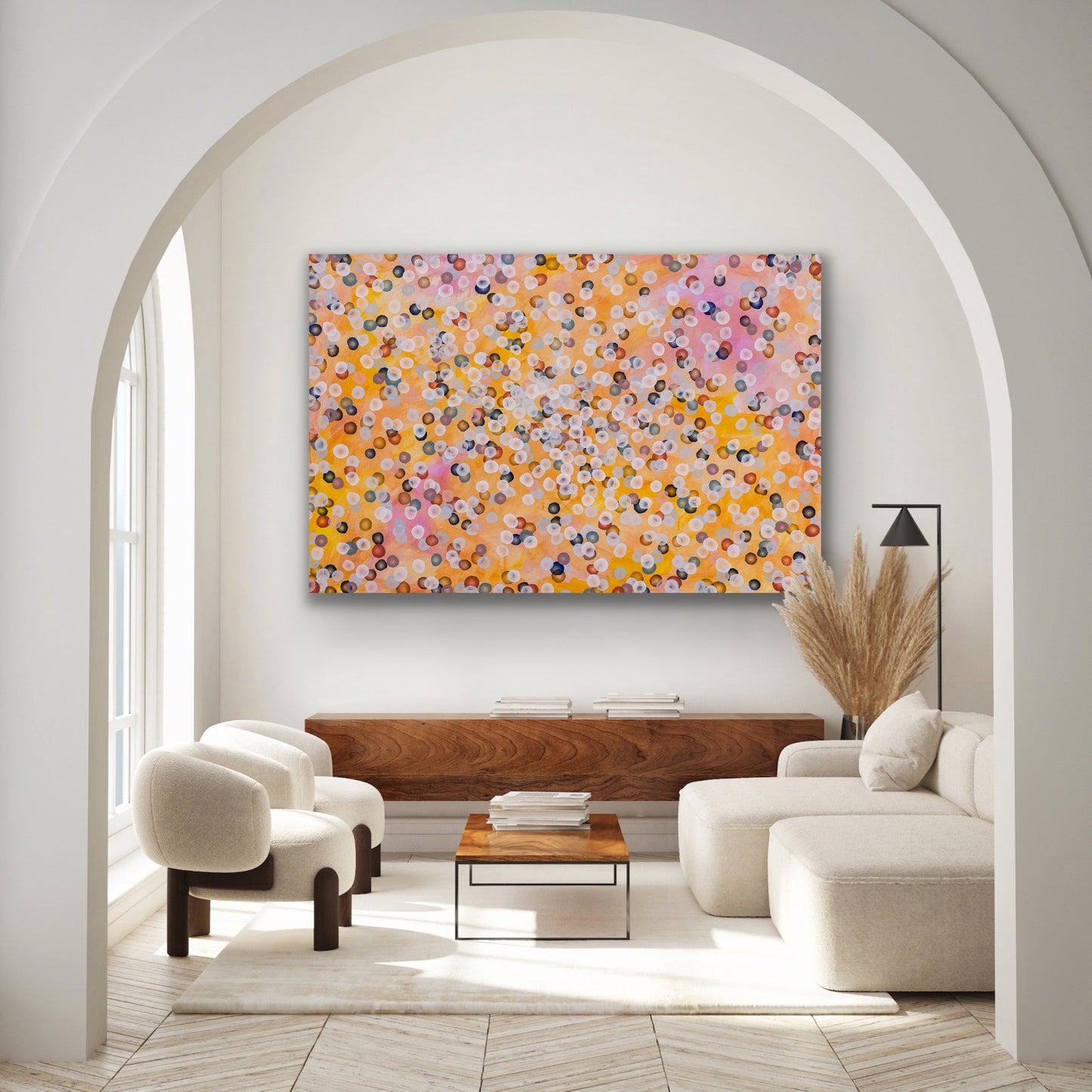 Aqua Vitae - Rock Pool II, Large Colourful Abstract Painting 122 x 184cm