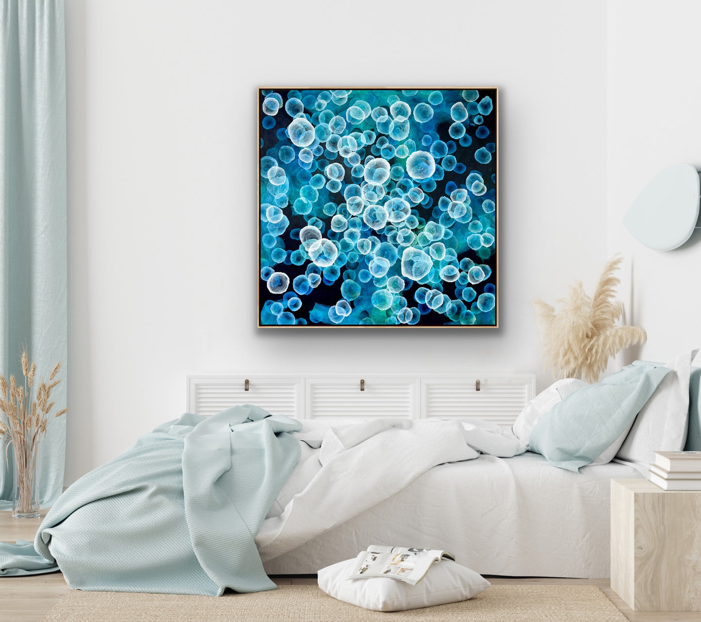 Bioluminous Deep Sea Drift  - Original Abstract Sealife Painting