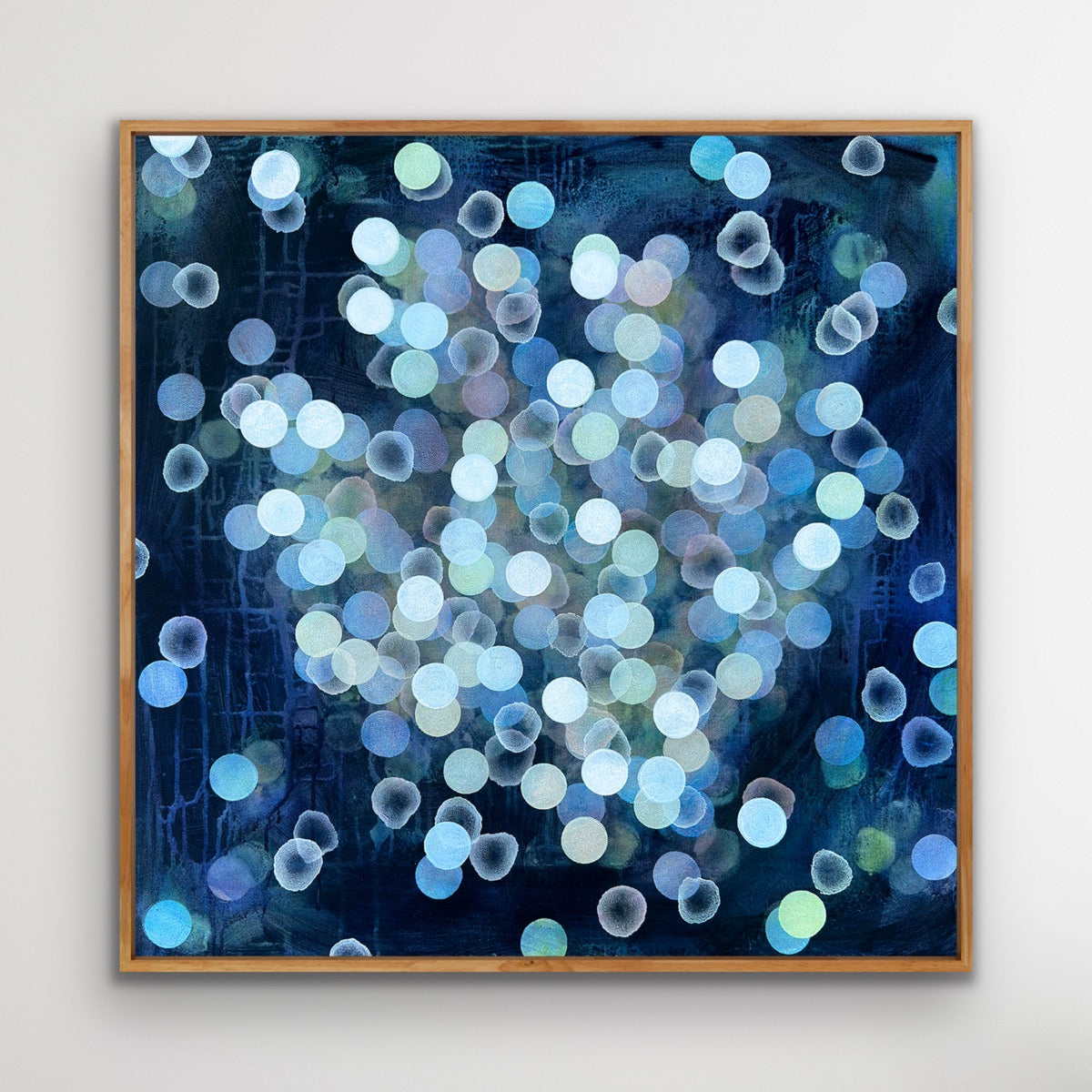 Aqueous Bloom Coral Glow Abstract Sealife Painting
