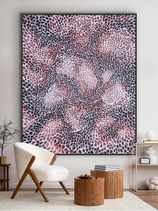 Bio Bloom Reef Echo I - Large Abstract Sealife Painting