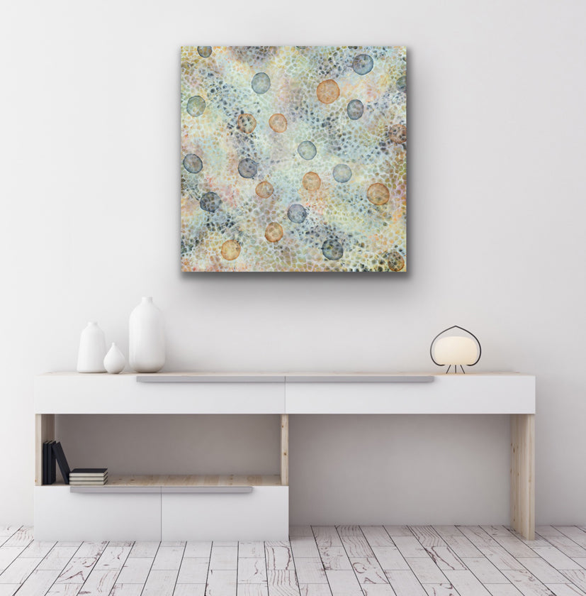 Bio-Cluster Bloom II - Original Abstract Sealife Painting