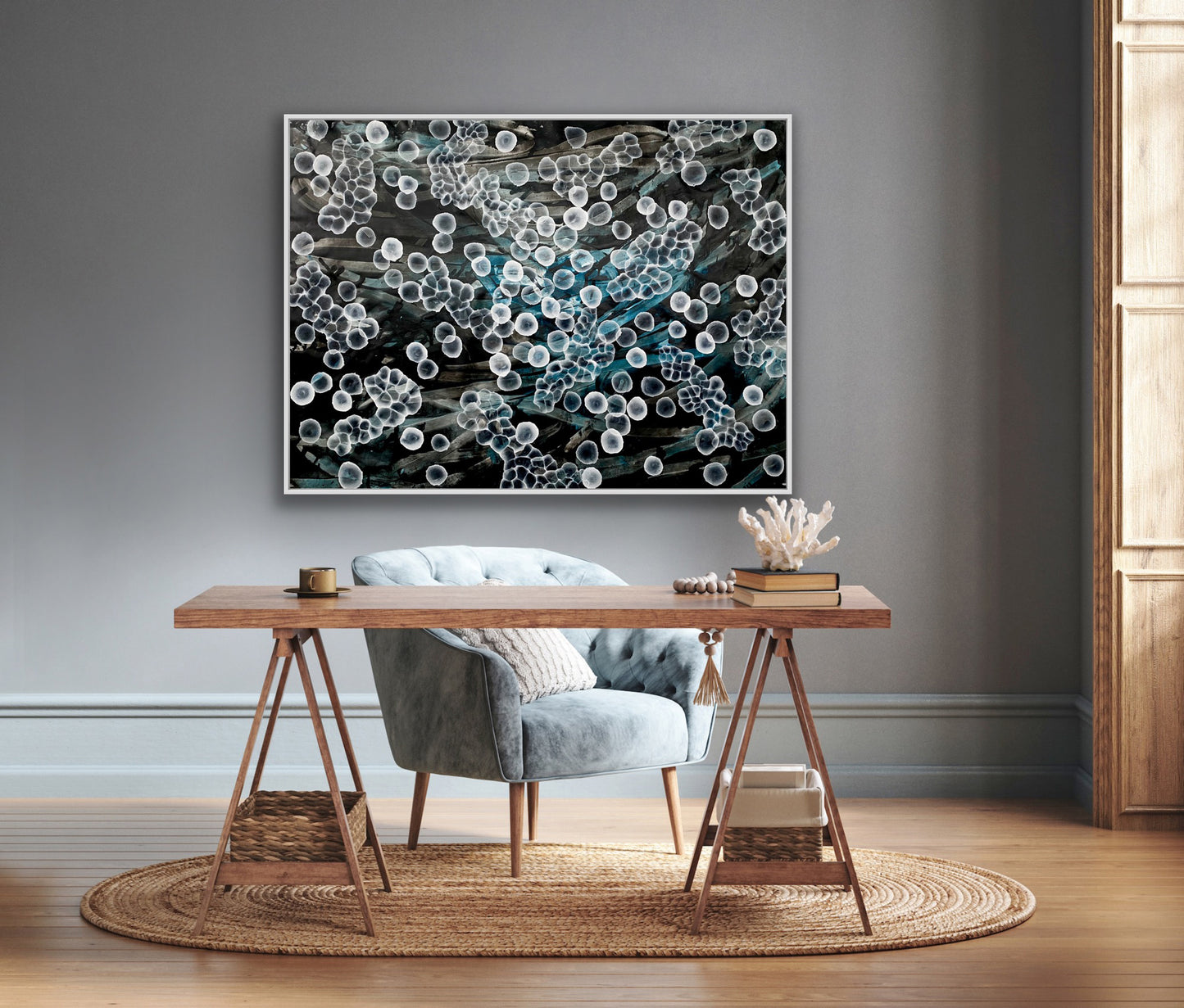 Bioluminous Reef Song - Original Abstract Sea Painting