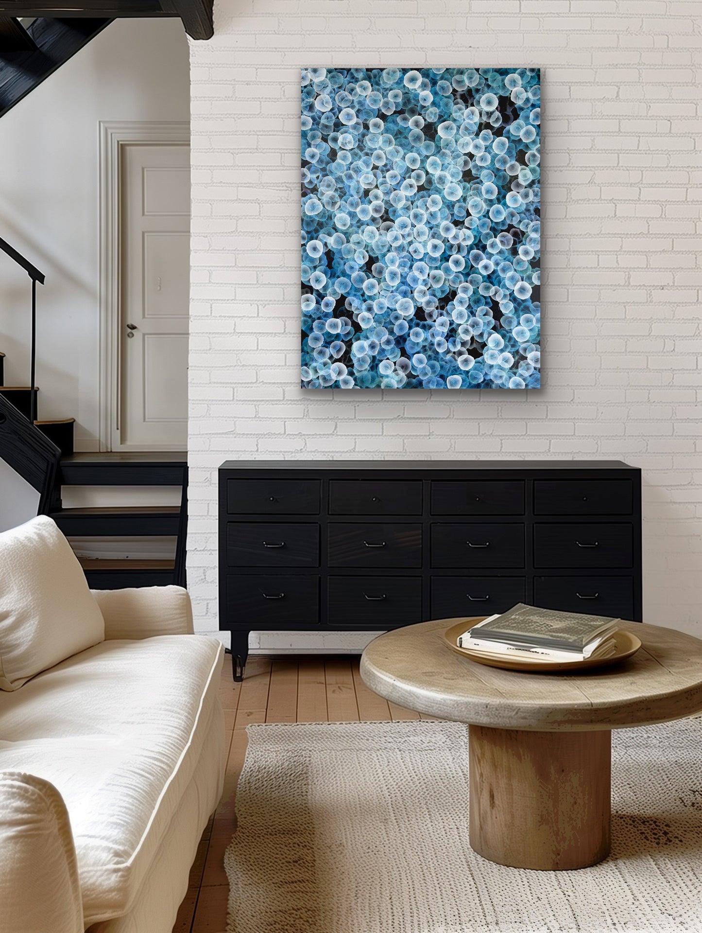 Bioluminous Drift II an Original Abstract Sea Painting