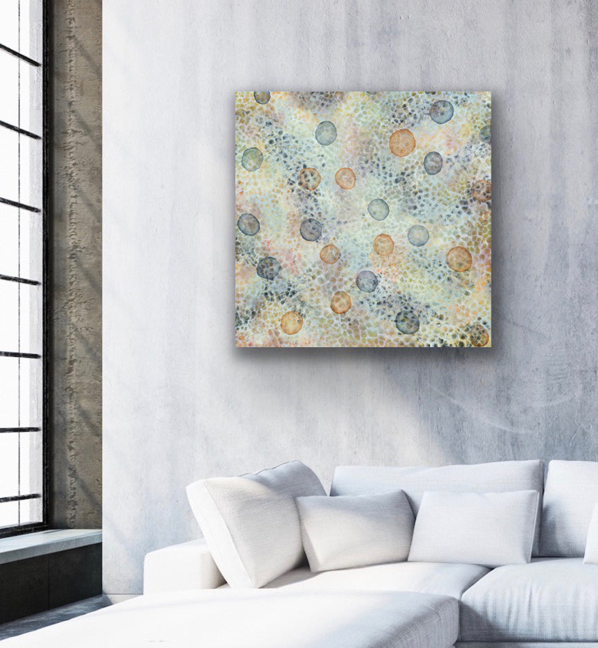 Bio-Cluster Bloom II - Original Abstract Sealife Painting