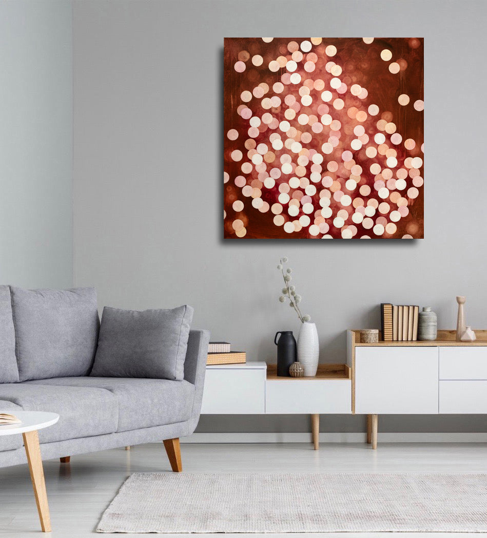 Aqueous Field Coral Bloom XVI - Abstract Sealife Painting