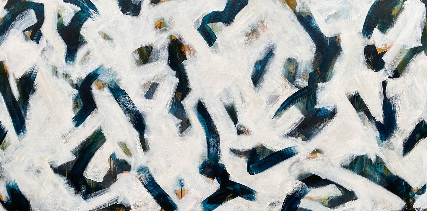 Tideline Flotsam Drift - Large Abstract Painting
