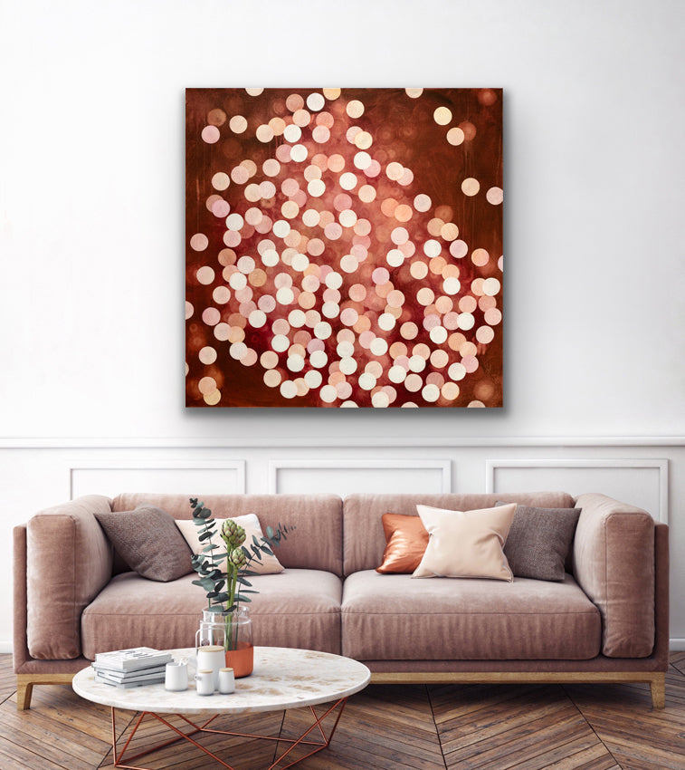 Aqueous Field Coral Bloom XVI - Abstract Sealife Painting