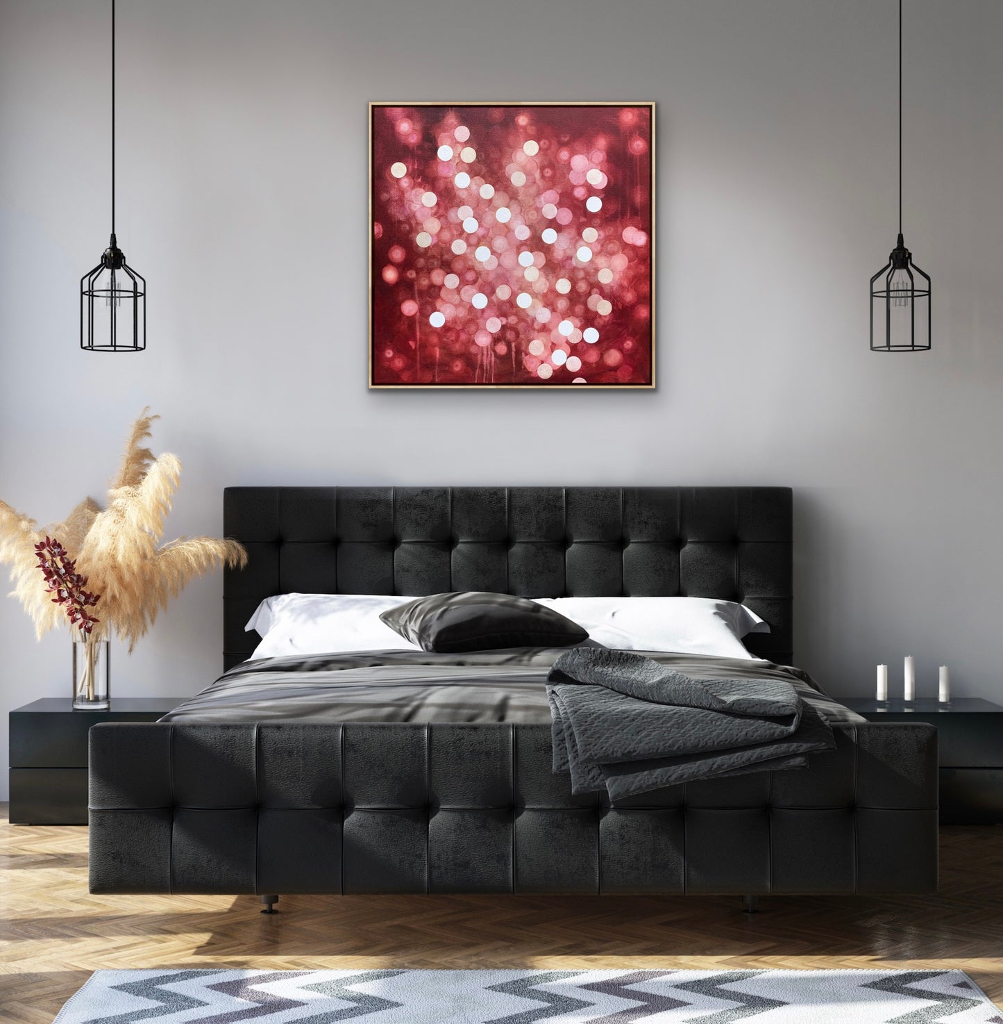 Aqueous Field Coral Bloom XV - Abstract Sealife Painting 79cm x 79cm
