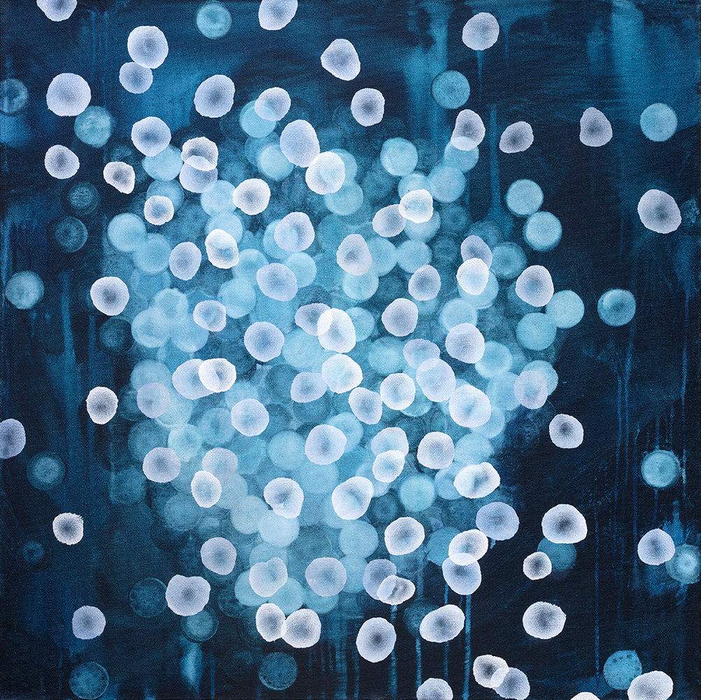Aqueous Field - Coral Bloom IX - Abstract Sealife Painting