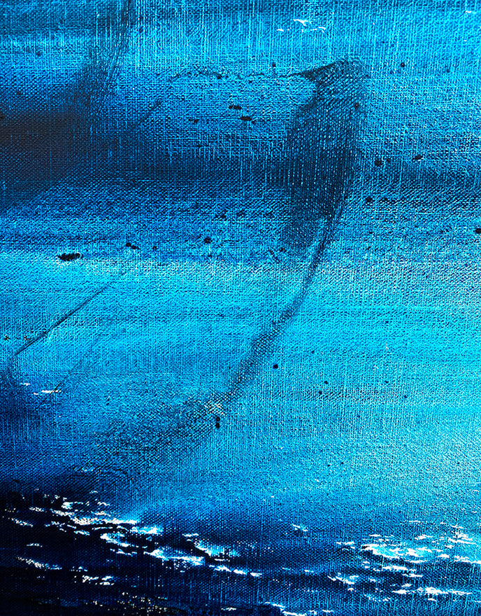 Bioluminescent Tideline Drift - Original Abstract Artwork inspired by the sea