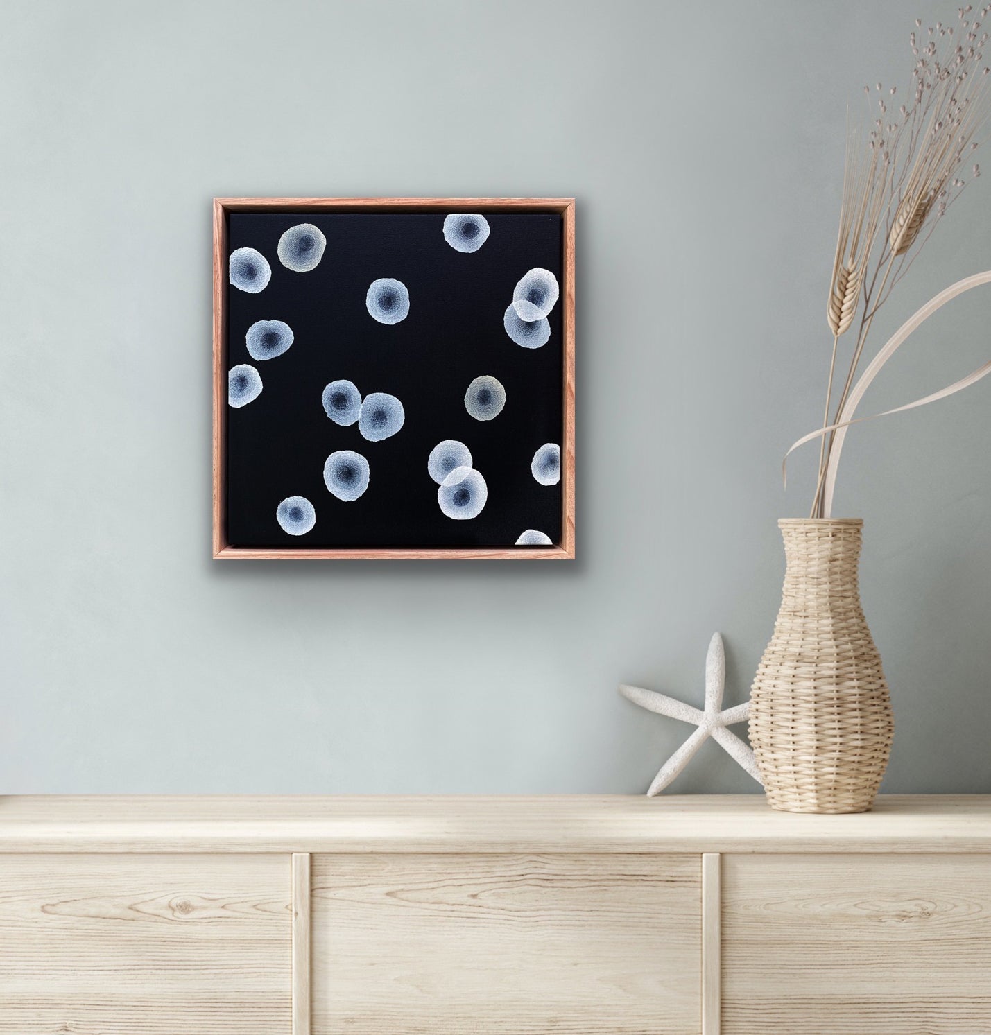 Orbicular Echo IV - Abstract Monochrome Painting
