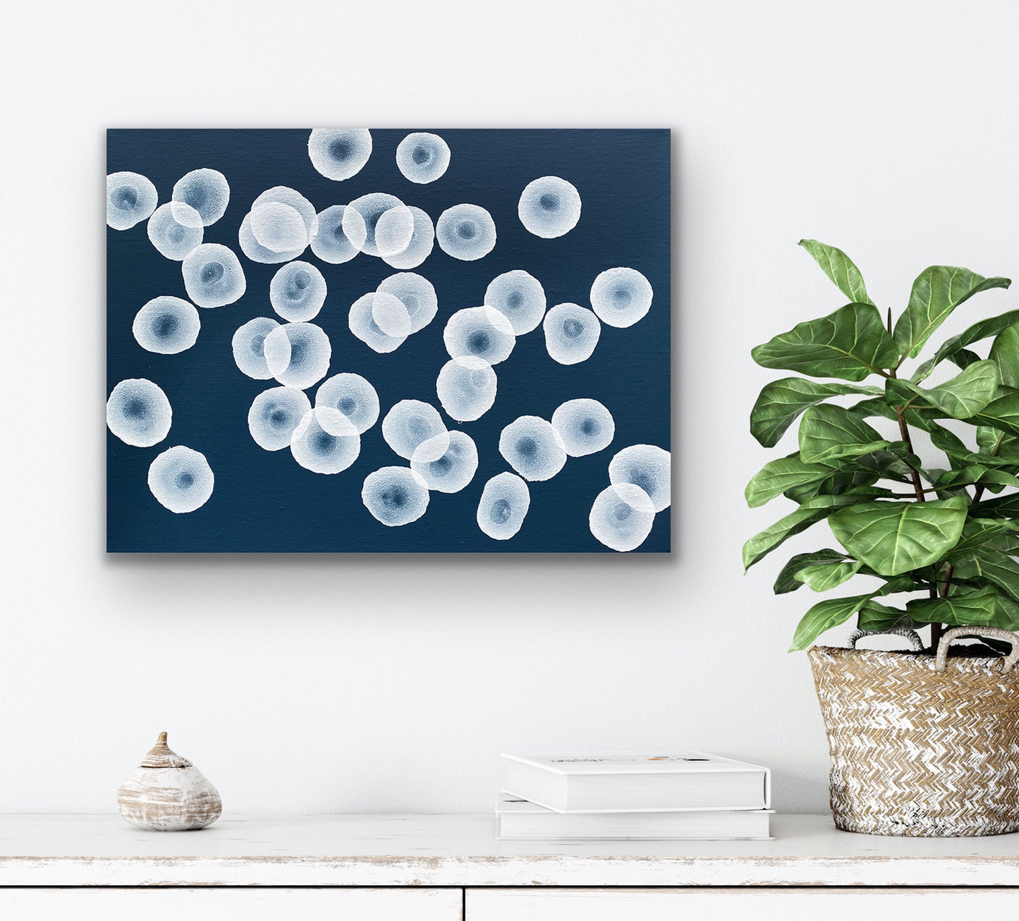 Orbicular Song I - Abstract Monochrome Painting