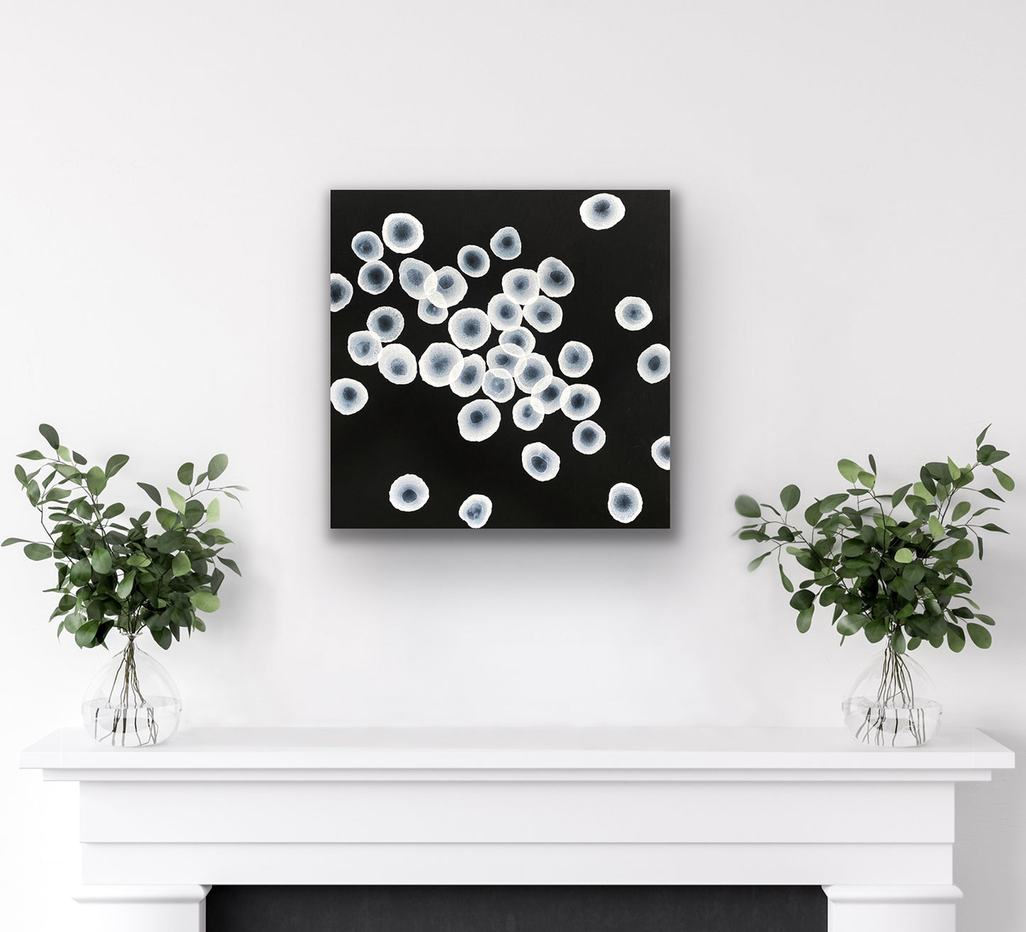Orbicular Song II - Abstract Monochrome Painting