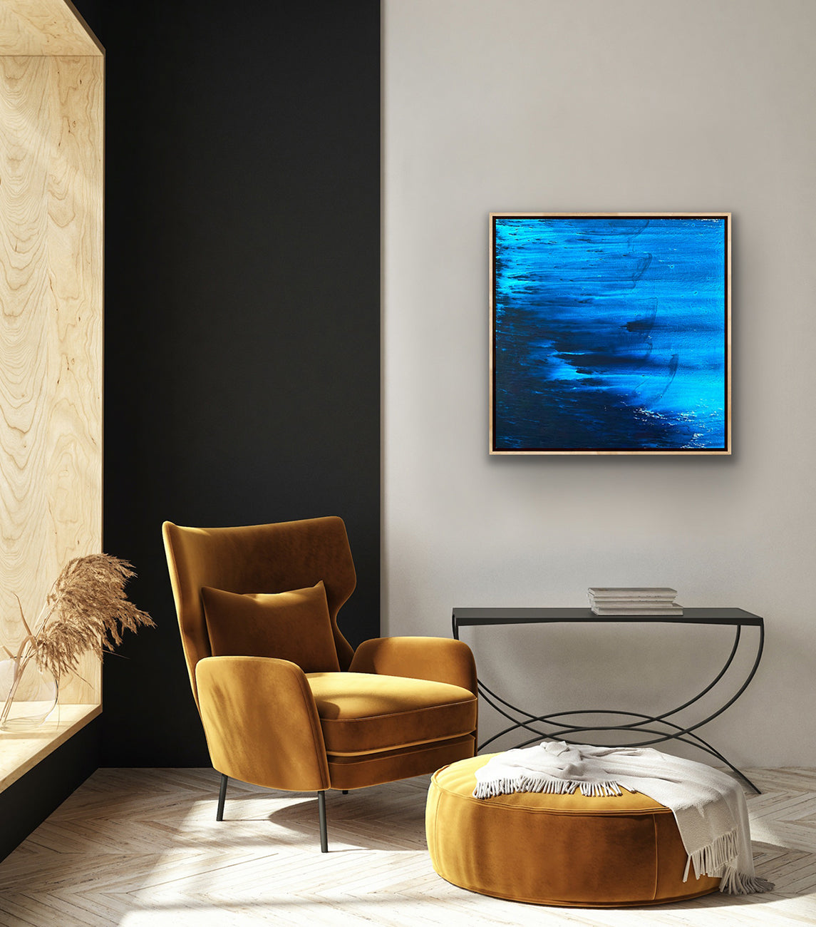 Bioluminescent Tideline Drift - Original Abstract Artwork inspired by the sea