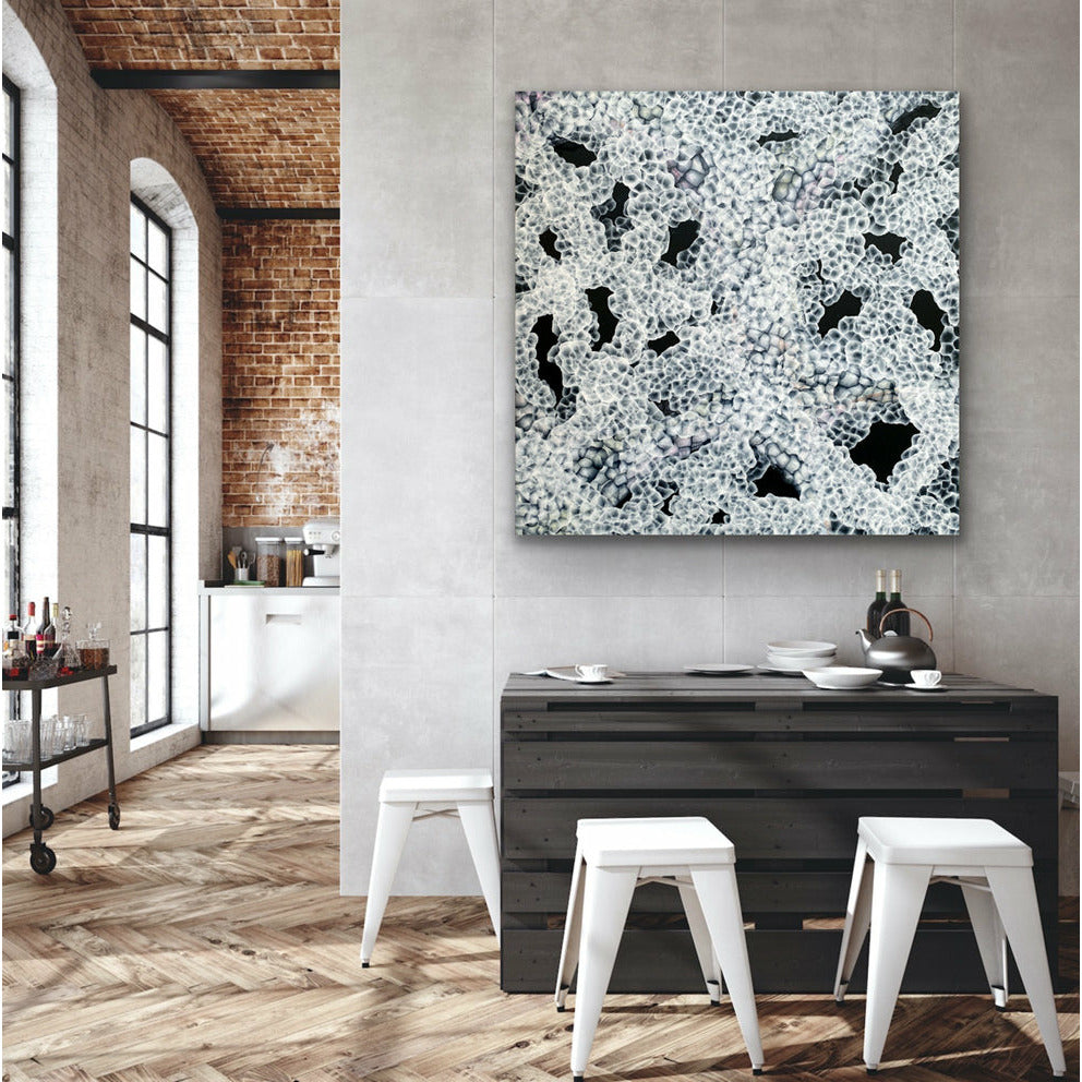 Aqueous Bloom Rock Pool Musings V - Large Abstract Sealife Painting