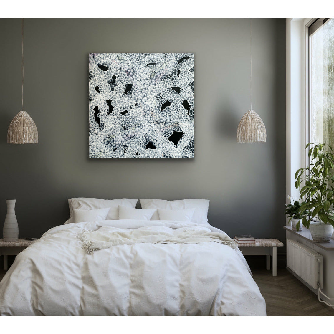 Aqueous Bloom Rock Pool Musings V - Large Abstract Sealife Painting