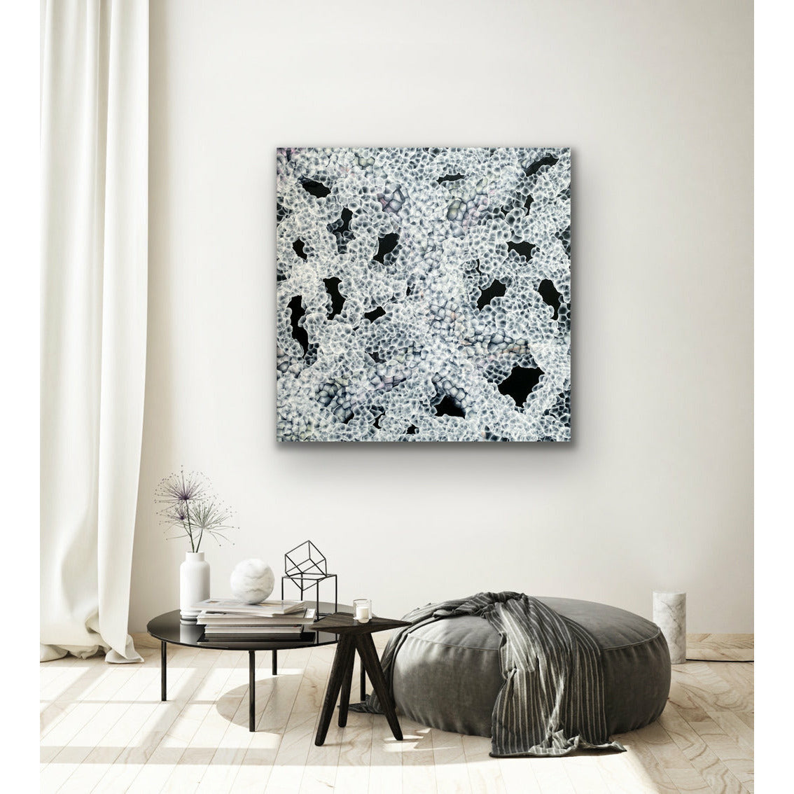 Aqueous Bloom Rock Pool Musings V - Large Abstract Sealife Painting